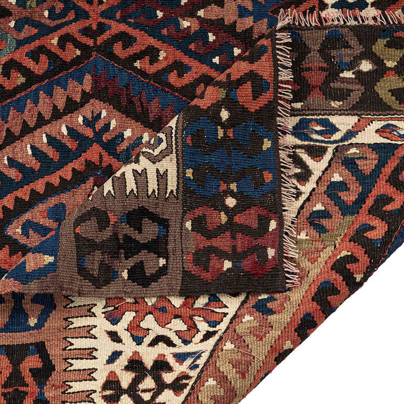 Vintage Fethiye Kilim Rug - 5'  x 8' 6" (60" x 102") - K0068255