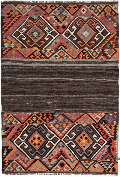 Vintage Bayburt Kilim Rug - 3' 4" x 4' 9" (40" x 57")
