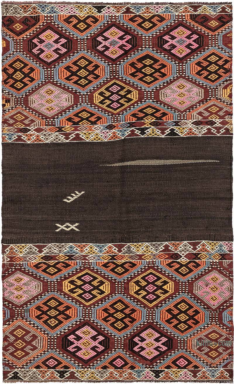 Vintage Bayburt Kilim Rug - 3' 7" x 5' 11" (43" x 71") - K0068269