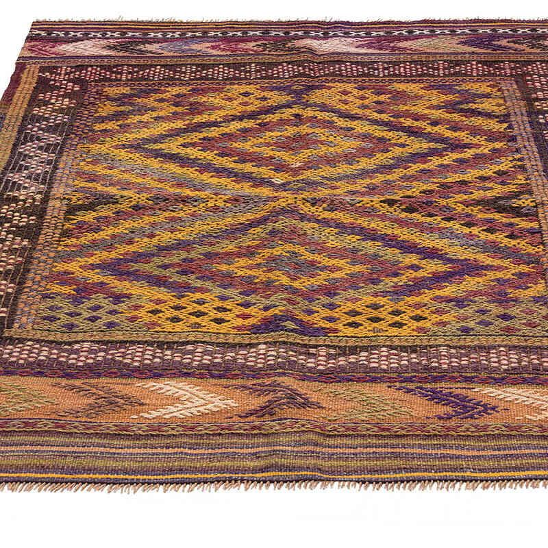 Vintage Fethiye Jijim Rug - 3' 10" x 5' 3" (46" x 63") - K0068271