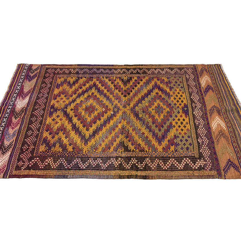 Vintage Fethiye Jijim Rug - 3' 10" x 5' 3" (46" x 63") - K0068271