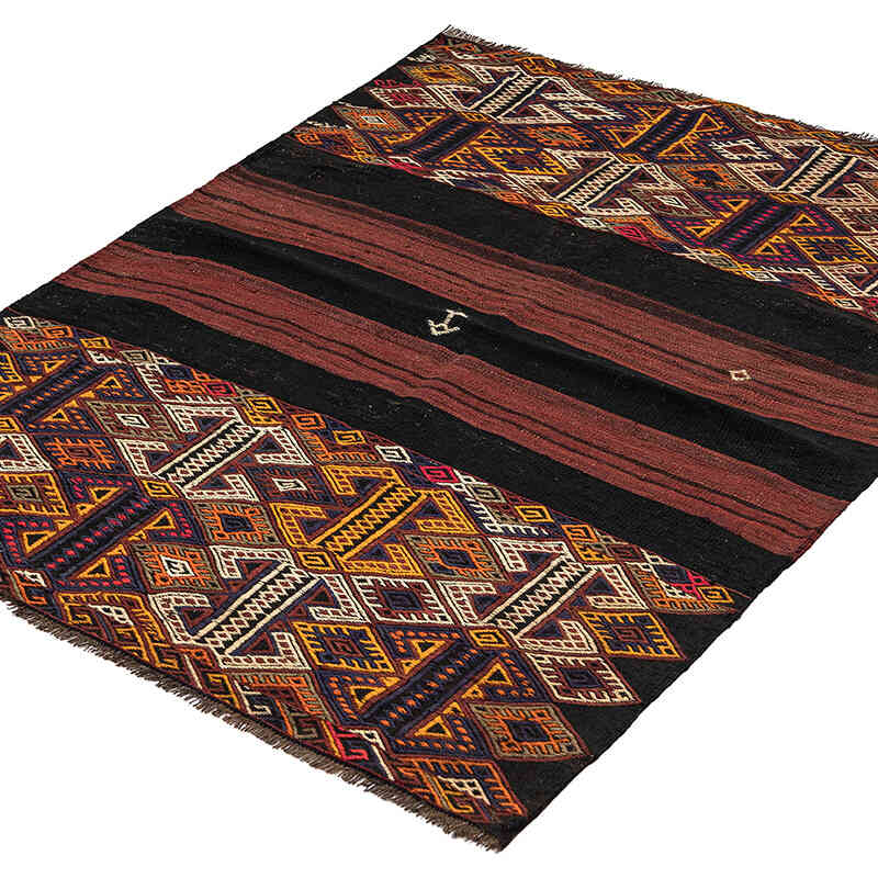 Vintage Bayburt Kilimi - 104 cm x 138 cm - K0068278