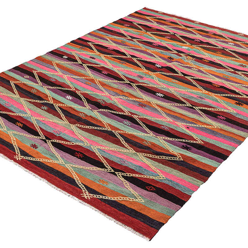 Alfombra Vintage Afyon Kilim - 165 cm x 215 cm - K0068288