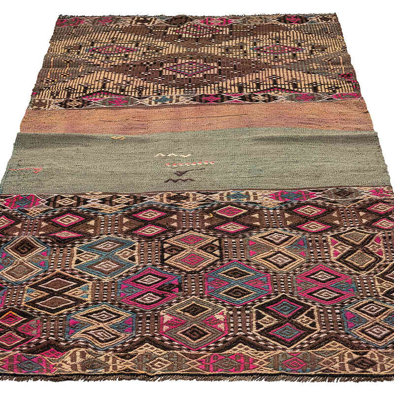 Vintage Bayburt Kilimi - 104 cm x 193 cm - K0068291