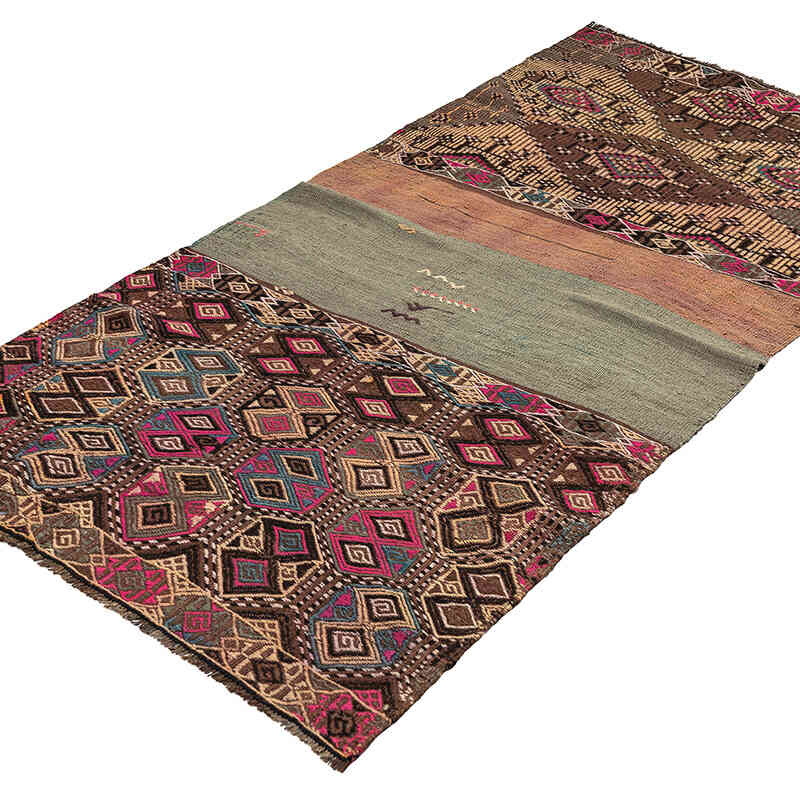 Vintage Bayburt Kilimi - 104 cm x 193 cm - K0068291