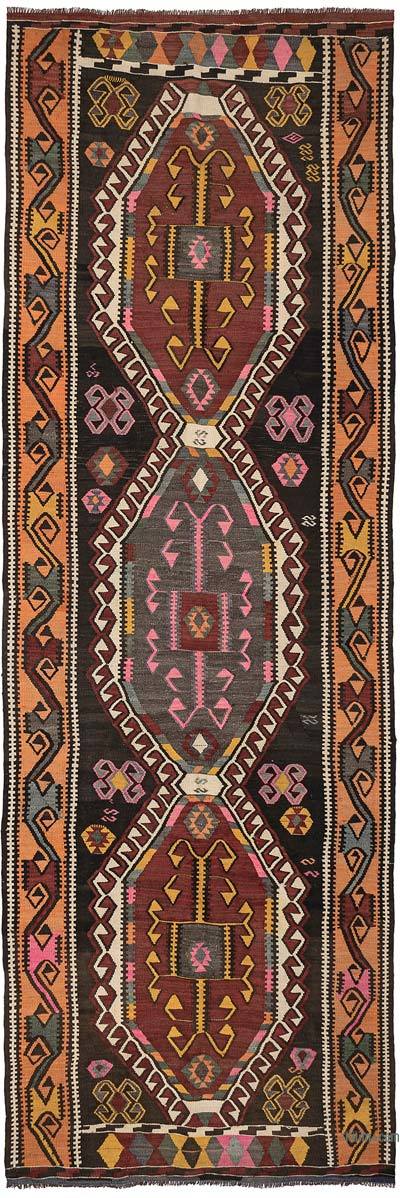 Vintage Kars Kilim Rug - 4' 1" x 12' 2" (49" x 146")