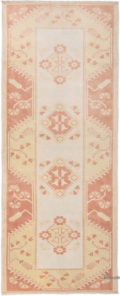 Vintage Turkish Hand-Knotted Rug - 2' 6" x 6' 3" (30" x 75")