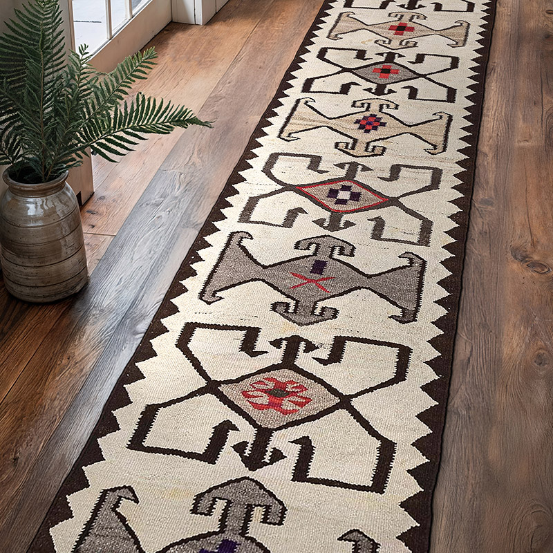 Vintage Anadolu Kilim Yolluk - 81 cm x 380 cm - K0068305