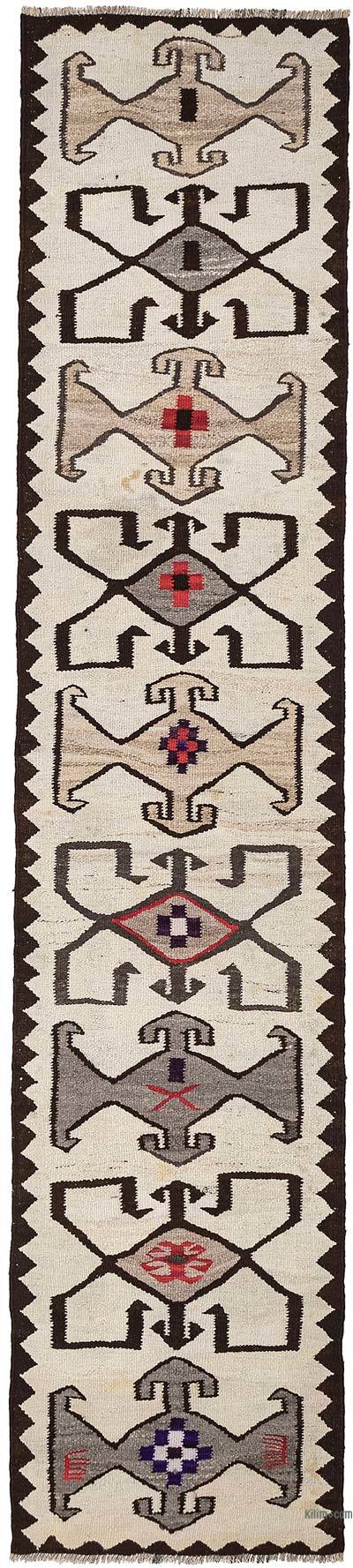 Vintage Anadolu Kilim Yolluk - 81 cm x 380 cm