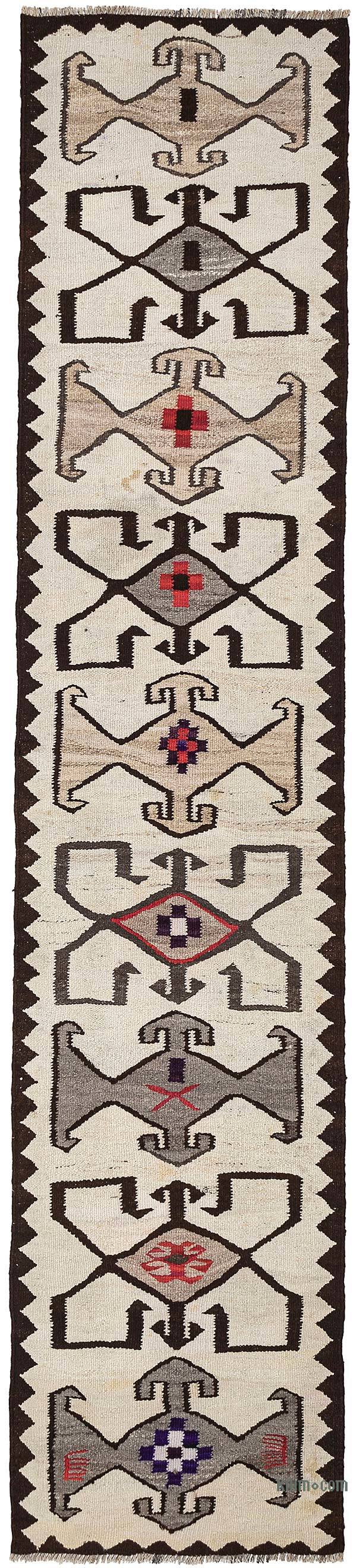 Vintage Anadolu Kilim Yolluk - 81 cm x 380 cm - K0068305