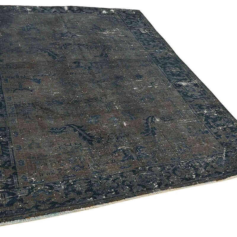Overdyed Vintage Hand-knotted Oriental Rug - 6' 5" x 8' 4" (77" x 100") - K0068332