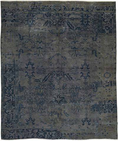 Overdyed Vintage El Dokuma Oryantal Halı - 218 cm x 260 cm