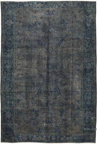 Overdyed Vintage El Dokuma Oryantal Halı - 231 cm x 345 cm