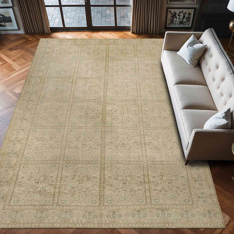 El Dokuma Vintage Halı - 264 cm x 390 cm - K0068366