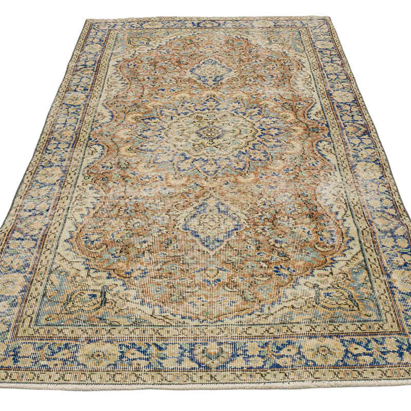 Vintage Turkish Hand-Knotted Rug - 3' 7" x 6' 9" (43" x 81") - K0068383