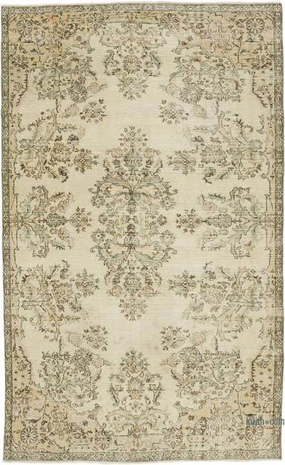 Vintage Turkish Hand-Knotted Rug - 5' 7" x 9'  (67" x 108")