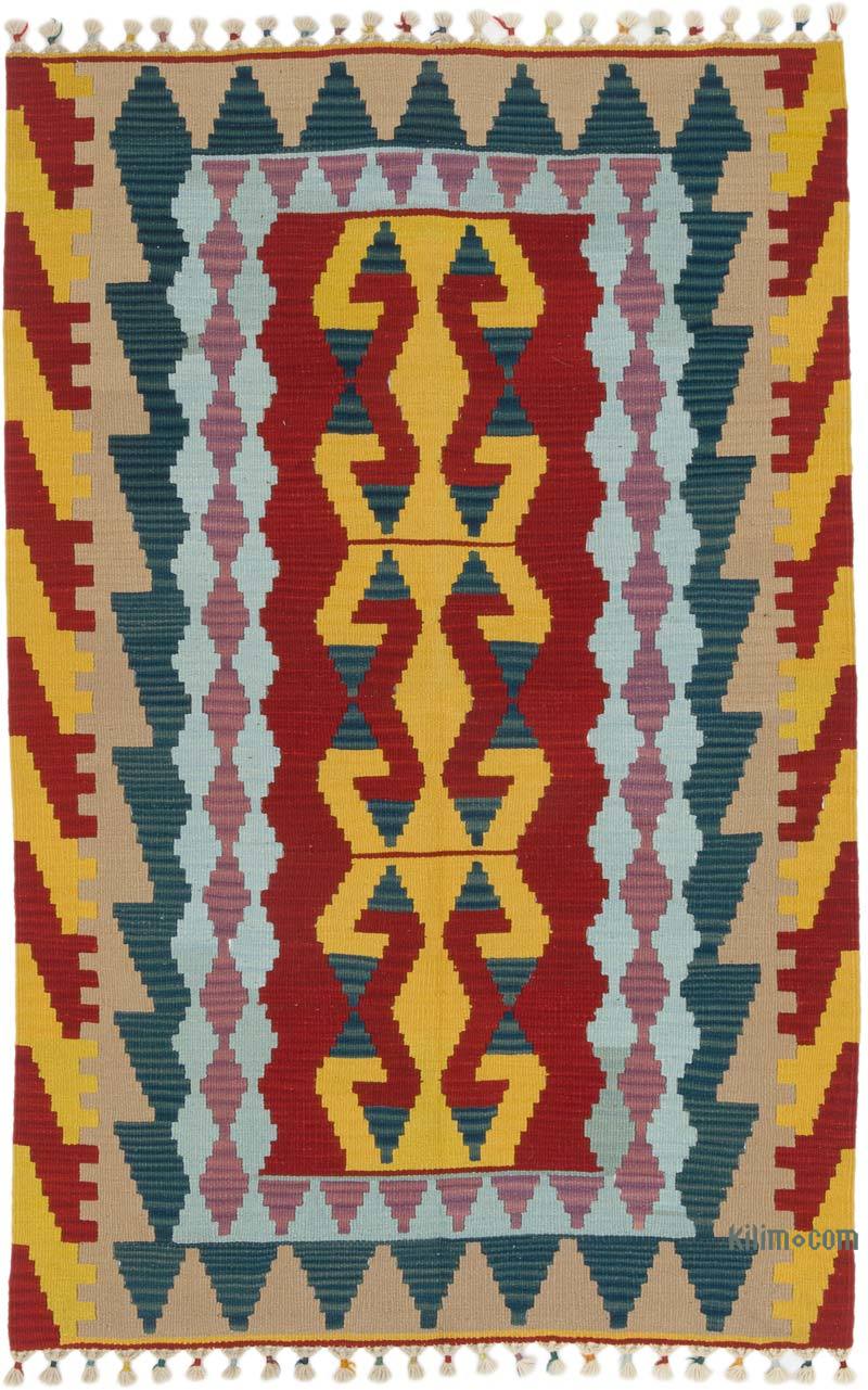 New Kayseri Kilim Rug - 3' 7" x 5' 7" (43" x 67") - K0068421