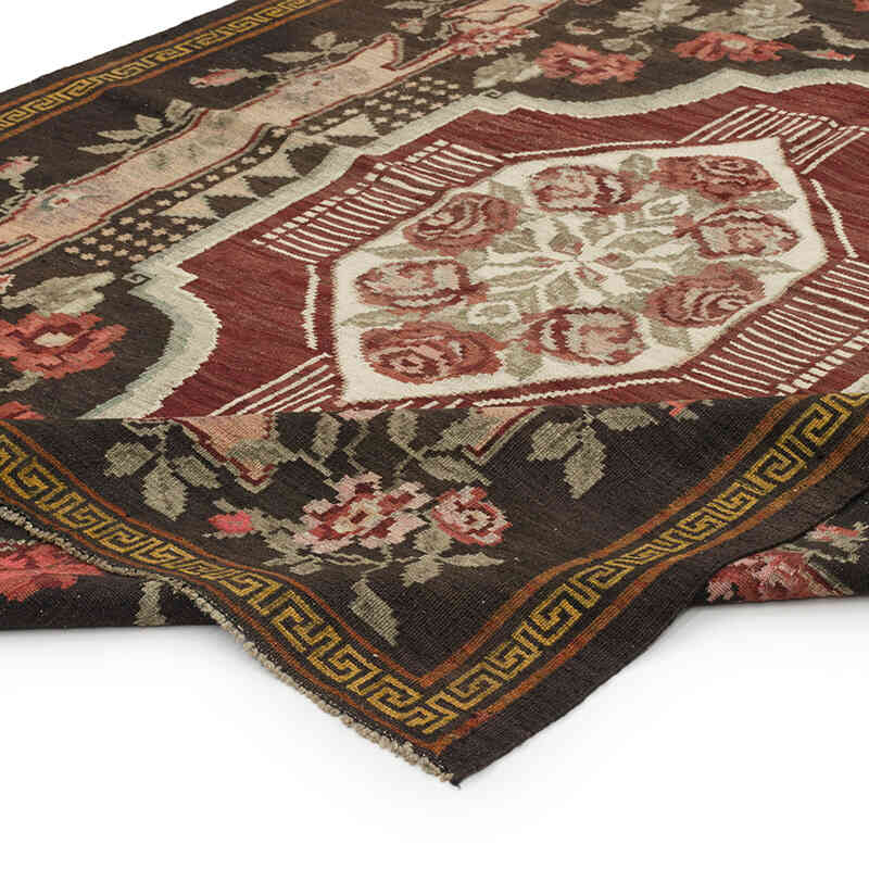 Vintage Handwoven Moldovan Kilim Rug - 5' 8" x 7' 10" (68" x 94") - K0068445