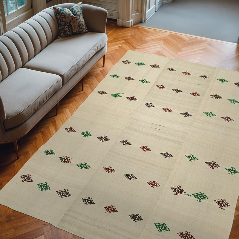 Vintage Anadolu Kilim - 228 cm x 306 cm - K0068452