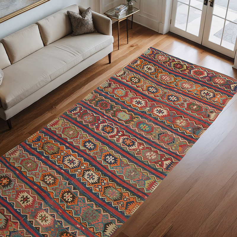 Alfombra Vintage Malatya Kilim - 160 cm x 340 cm - K0068455
