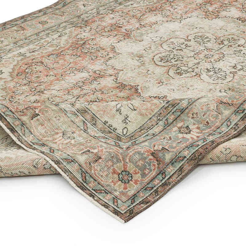 Alfombra Vintage Turca Anudada a Mano - 197 cm x 300 cm - K0068458