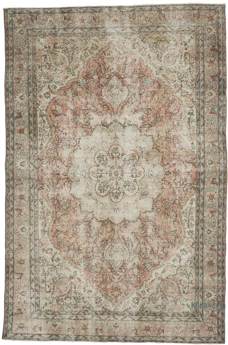 Alfombra Vintage Turca Anudada a Mano - 197 cm x 300 cm - K0068458