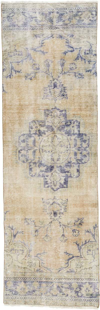 Vintage Turkish Hand-Knotted Runner - 2' 9" x 8' 7" (33" x 103")