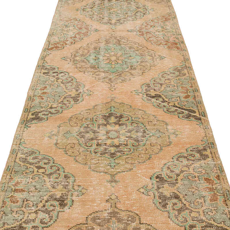 Vintage Turkish Hand-Knotted Runner - 3' 4" x 12' 6" (40" x 150") - K0068476