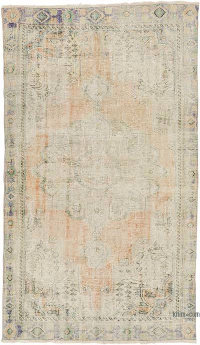 Vintage Turkish Hand-Knotted Rug - 5' 6" x 9' 1" (66" x 109")