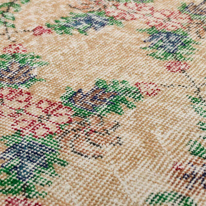 Alfombra Vintage Turca Anudada a Mano - 92 cm x 204 cm - K0068492