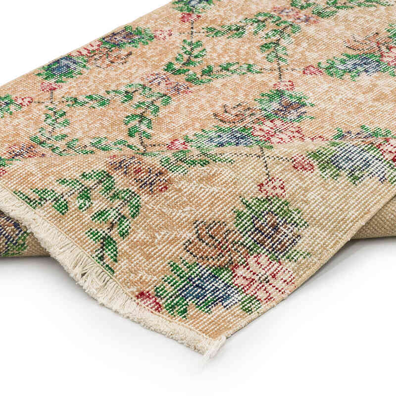 Alfombra Vintage Turca Anudada a Mano - 92 cm x 204 cm - K0068492