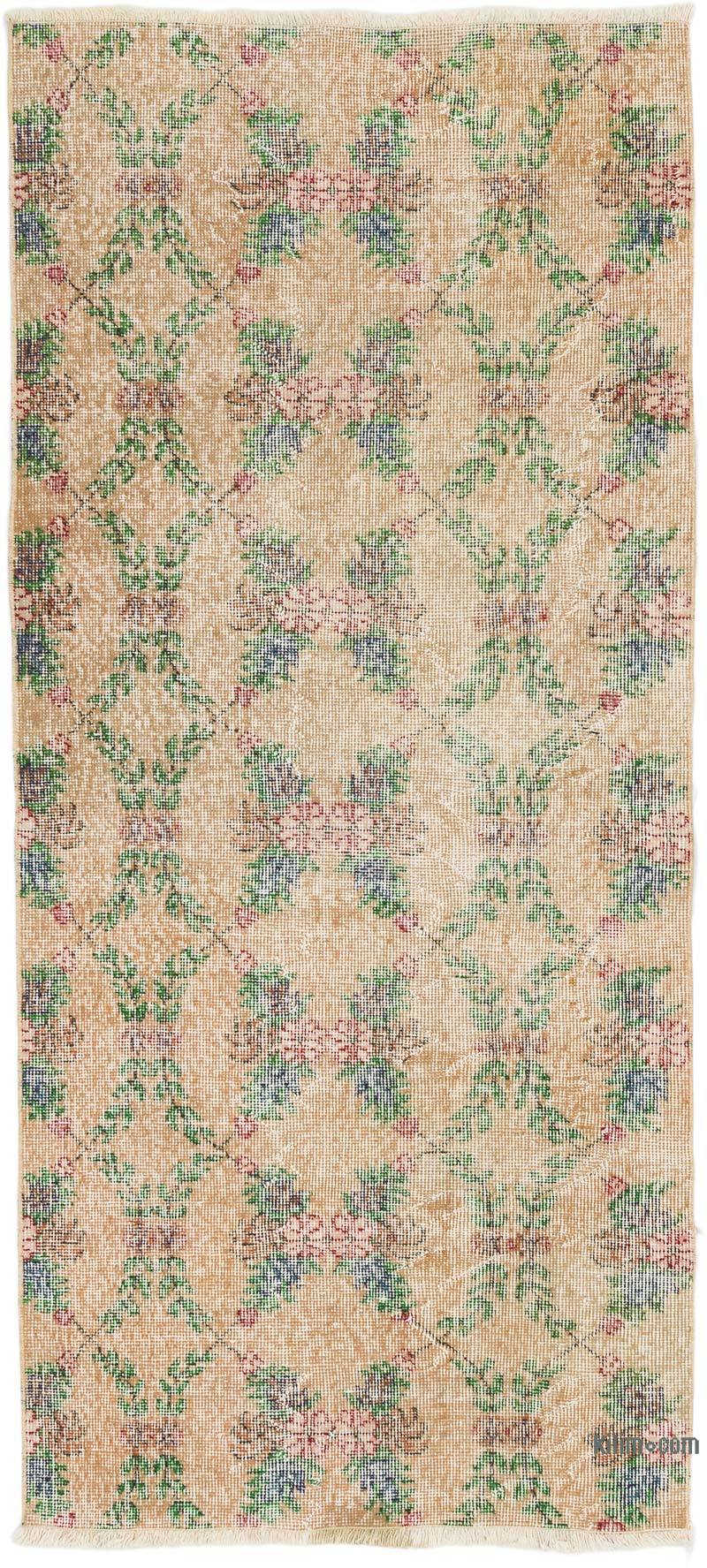 Alfombra Vintage Turca Anudada a Mano - 92 cm x 204 cm - K0068492