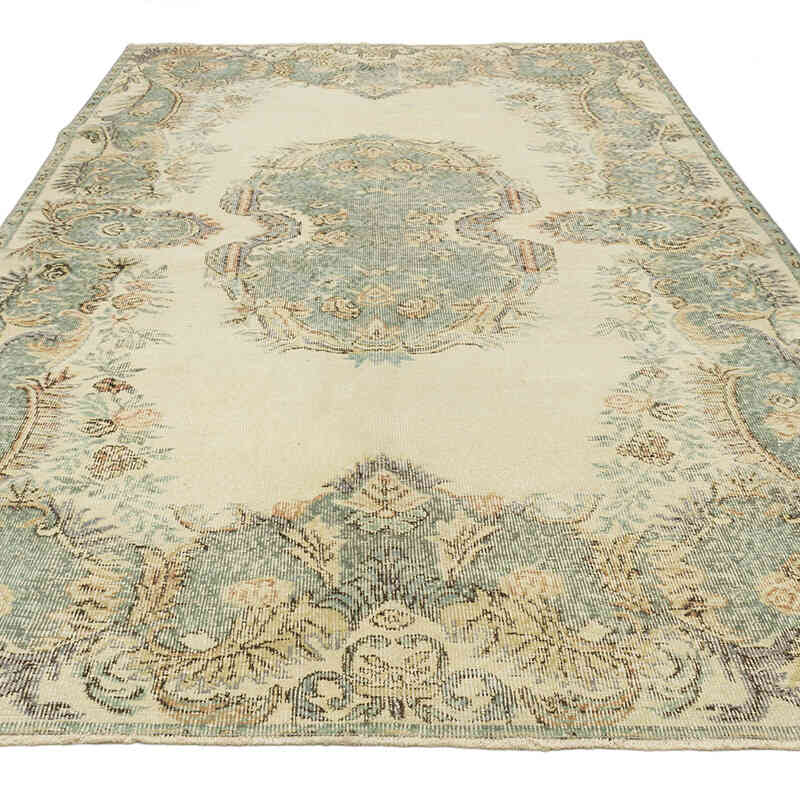 Alfombra Vintage Turca Anudada a Mano - 173 cm x 285 cm - K0068493