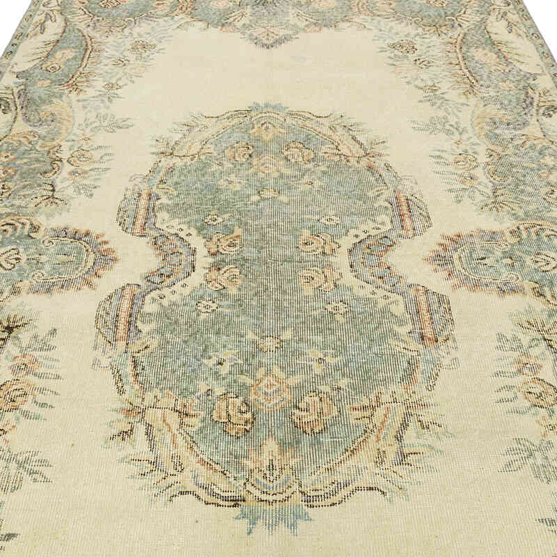 Alfombra Vintage Turca Anudada a Mano - 173 cm x 285 cm - K0068493