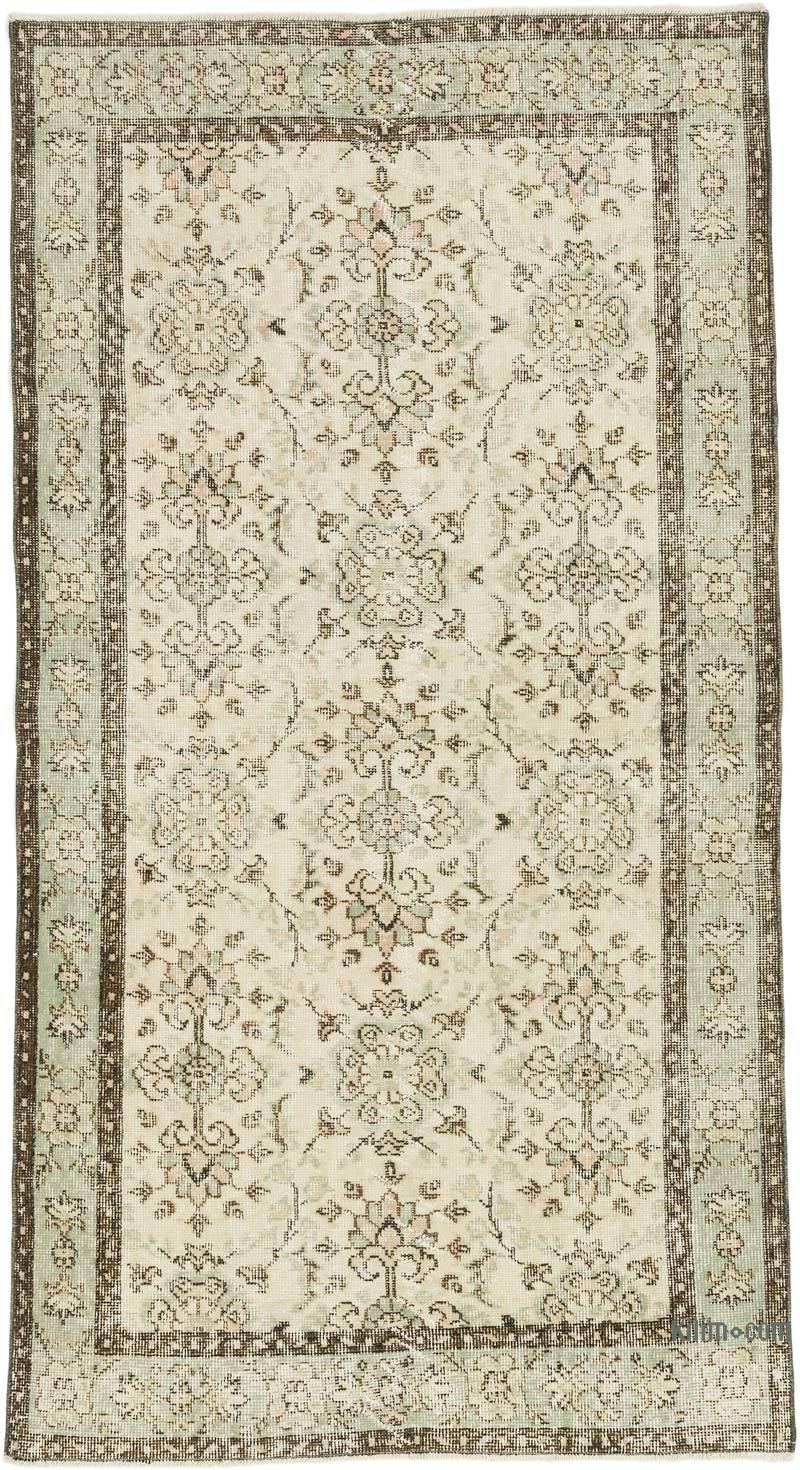 Vintage Turkish Hand-Knotted Rug - 3' 8" x 6' 10" (44" x 82") - K0068494