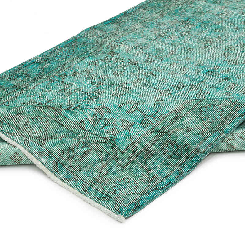 Boyalı El Dokuma Vintage Halı - 116 cm x 208 cm - K0068498