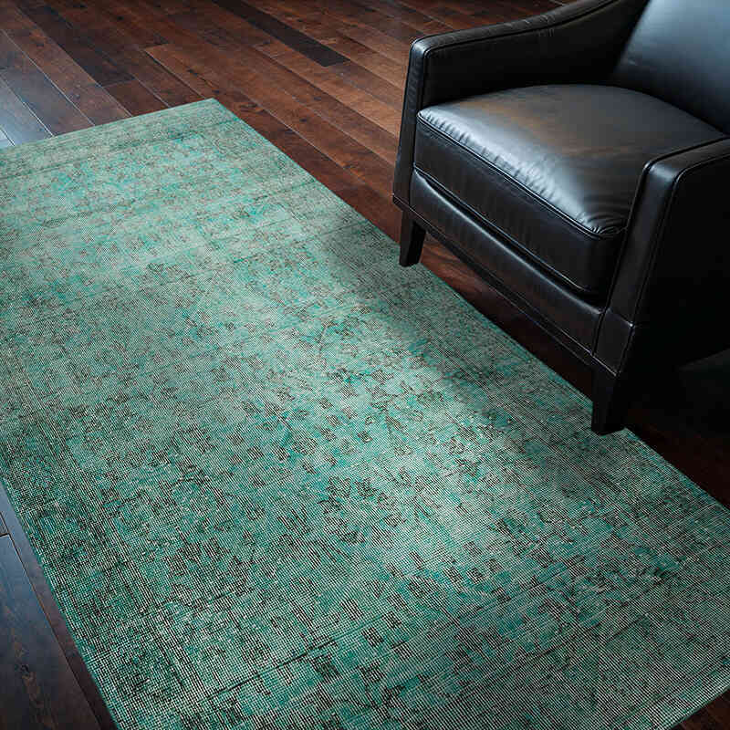 Boyalı El Dokuma Vintage Halı - 116 cm x 208 cm - K0068498