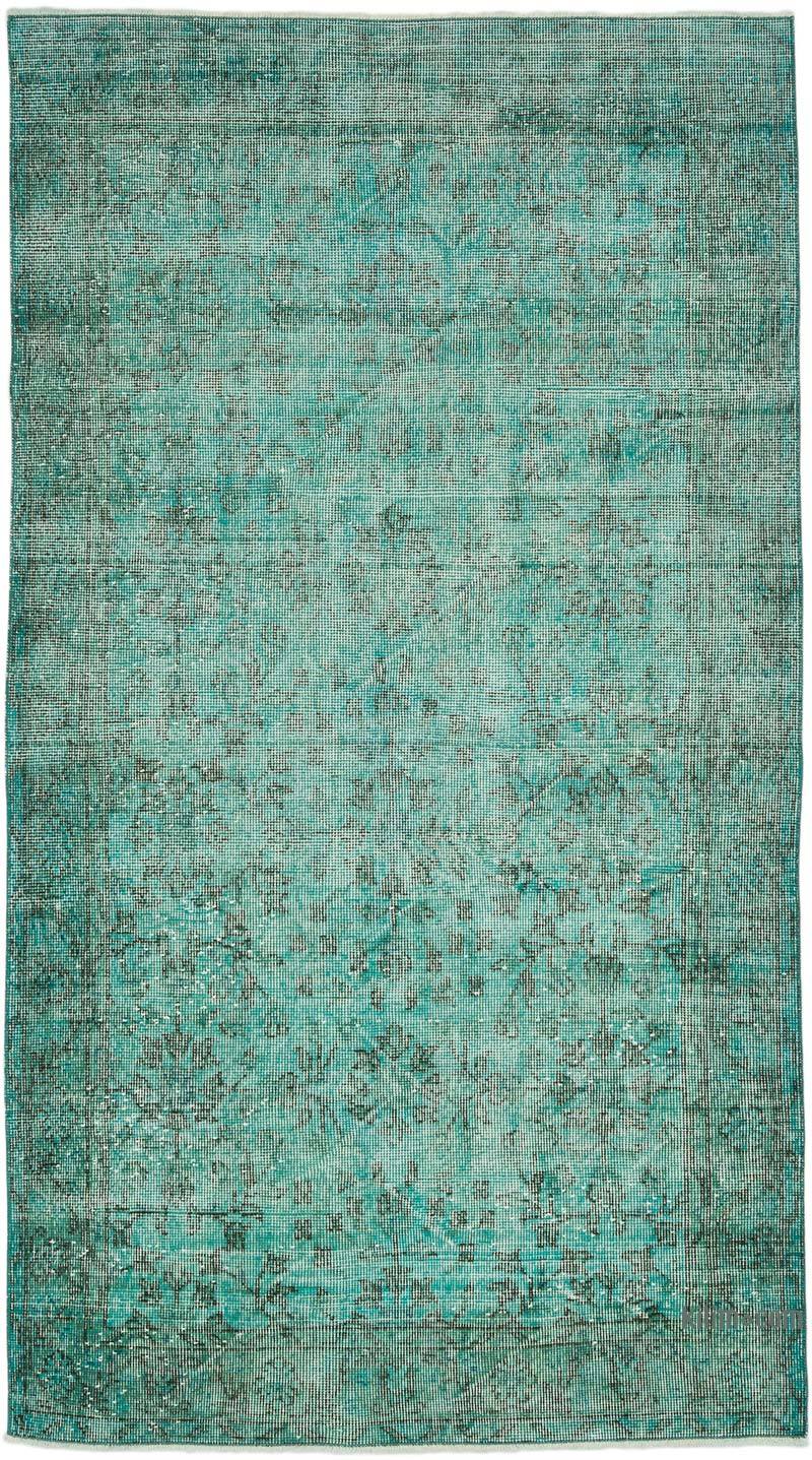 Boyalı El Dokuma Vintage Halı - 116 cm x 208 cm - K0068498