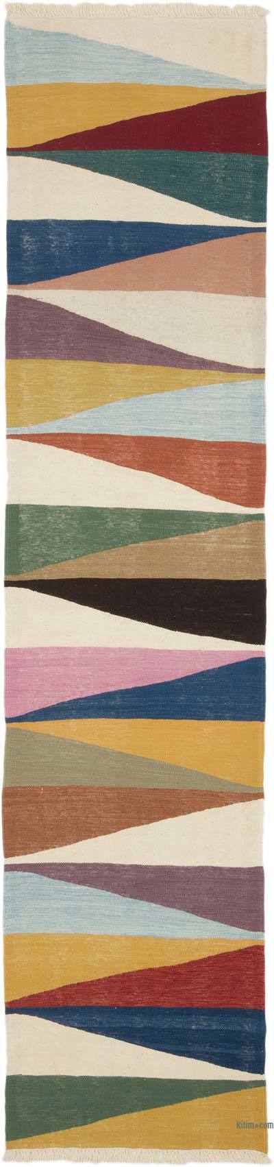 Yeni Kök Boya El Dokuma Yolluk Kilim - 80 cm x 348 cm