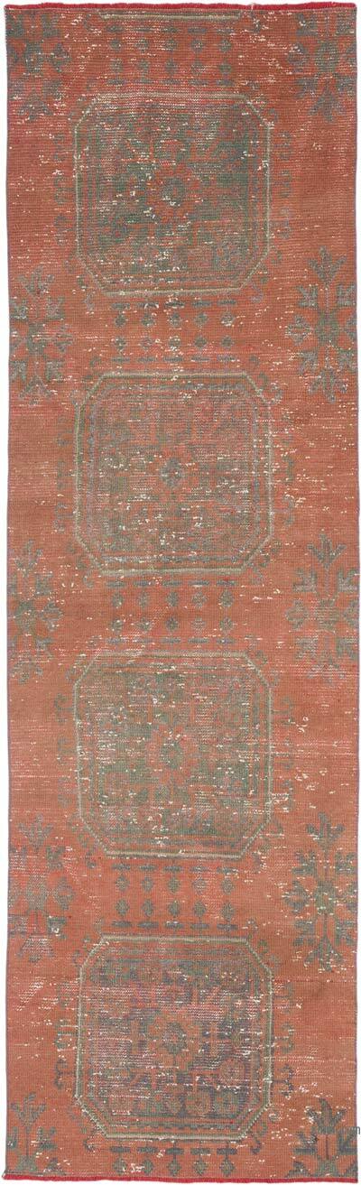 Vintage Turkish Hand-Knotted Runner - 2' 8" x 8' 10" (32" x 106")