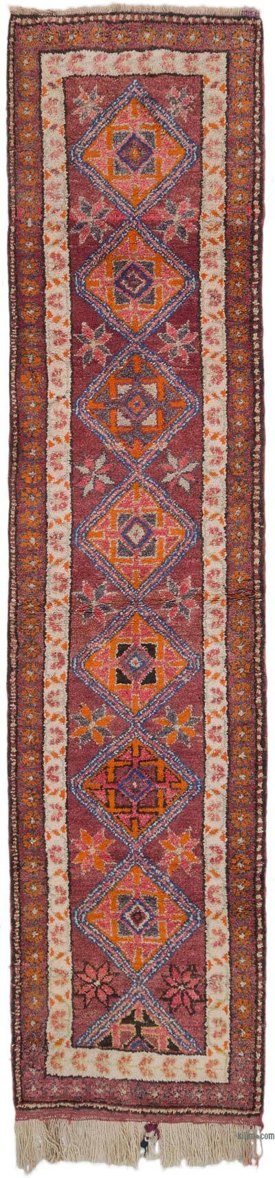 Vintage Tribal Runner Rug - 2' 9" x 11' 7" (33" x 139")