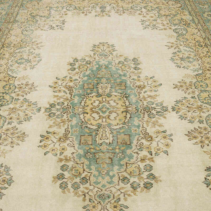 Vintage Turkish Hand-Knotted Rug - 7'  x 10' 10" (84" x 130") - K0068776