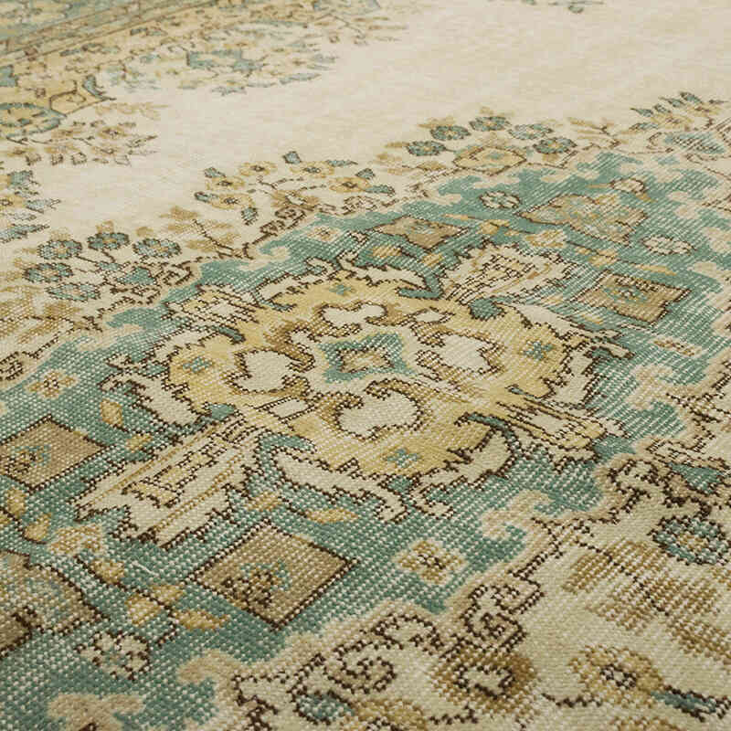 Vintage Turkish Hand-Knotted Rug - 7'  x 10' 10" (84" x 130") - K0068776