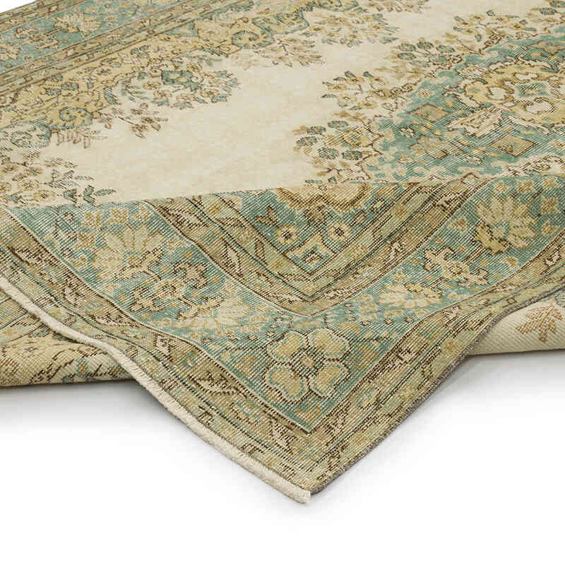 Vintage Turkish Hand-Knotted Rug - 7'  x 10' 10" (84" x 130") - K0068776