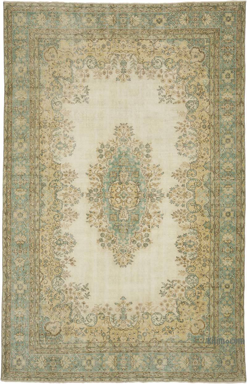 Vintage Turkish Hand-Knotted Rug - 7'  x 10' 10" (84" x 130") - K0068776