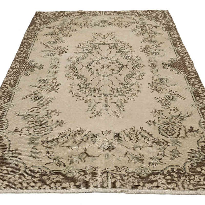 Vintage Turkish Hand-Knotted Rug - 3' 11" x 7' 2" (47" x 86") - K0068777
