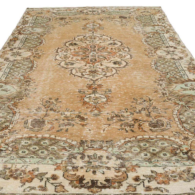 Vintage Turkish Hand-Knotted Rug - 5' 7" x 9' 6" (67" x 114") - K0068781