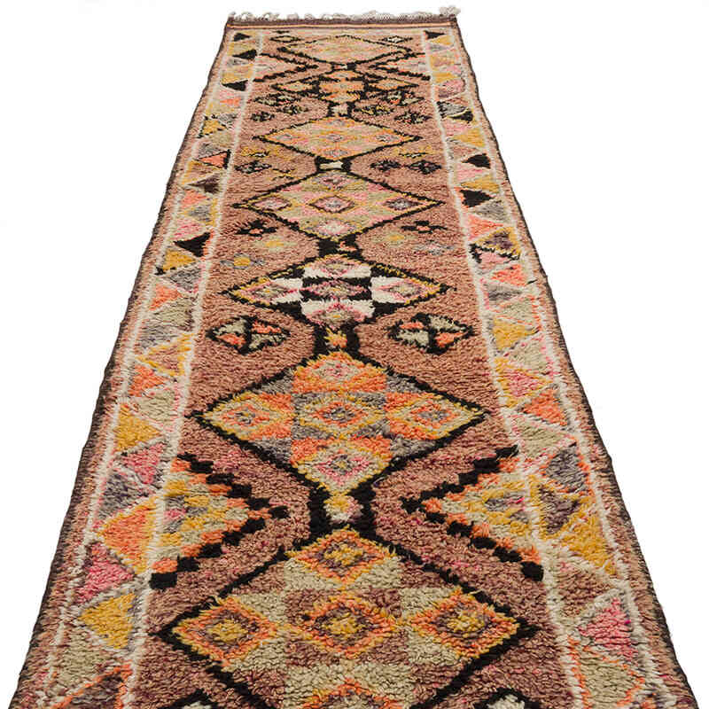 Vintage Tribal Runner Rug - 2' 11" x 11' 6" (35" x 138") - K0068782