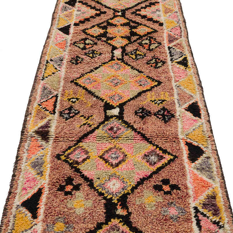 Vintage Tribal Runner Rug - 2' 11" x 11' 6" (35" x 138") - K0068782