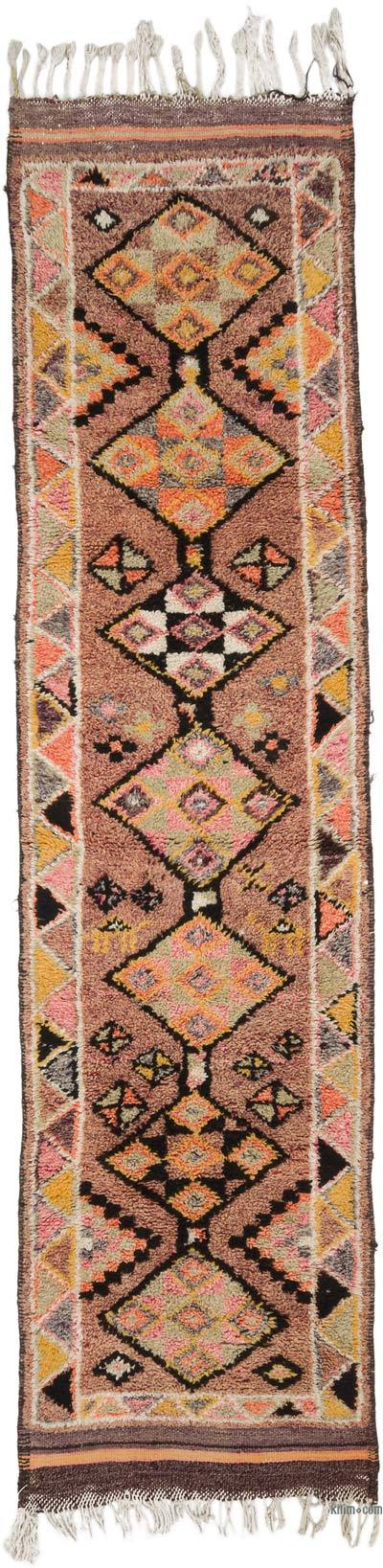 Vintage Tribal Runner Rug - 2' 11" x 11' 6" (35" x 138")